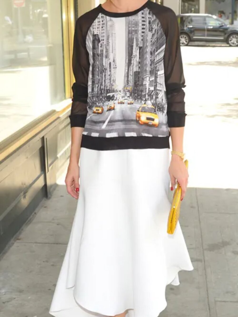 Elie Tahari Yellow Cab Top